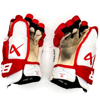 Gants Bauer Vapor Hyperlite Pro d'occasion (Intermédiaire) (Blanc/Rouge)